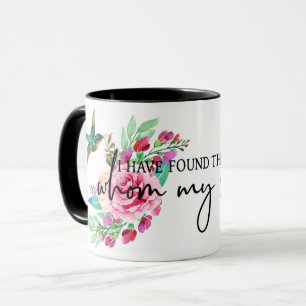 Mug Écriture Bible Verse Rose Rose Oiseau Religieux