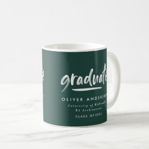 Mug Écriture contemporaine moderne coff de graduation 
