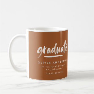 Mug Écriture contemporaine moderne, diplôme élégant