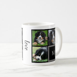 Mug Écriture d'amour monogramme de la famille de colla