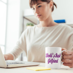 Mug Écriture demi-violet de copine