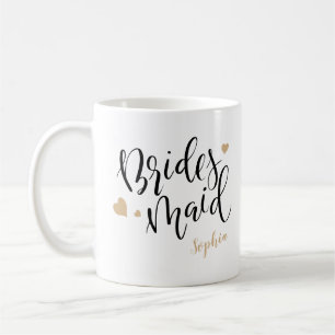 Mug Écriture manuscrite personnalisée pots de servante