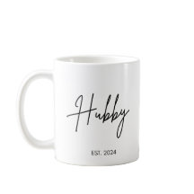 Écriture manuscrite simple Hubby Wifey Mariage Dat