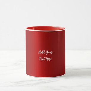 Mug Écriture professionnelle ajouter du texte rouge mo