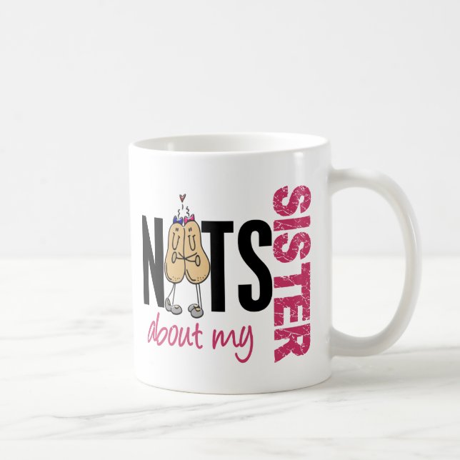 Mug Écrous au sujet de mon rose de la soeur 1 (Droite)