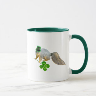 Mug Écureuil à quatre feuilles de trèfle