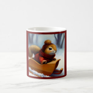 Mug Écureuil Dans Un Drapeau