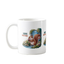 Écureuil drôle aime la nature