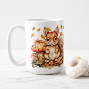 Mug Écureuil mou aux champignons - Faune d'automne