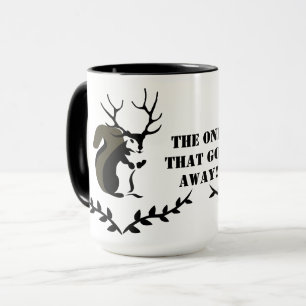 Mug Écureuil Noir Avec Antler À Dix Points