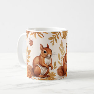 Mug Écureuils d'automne et élégance florale