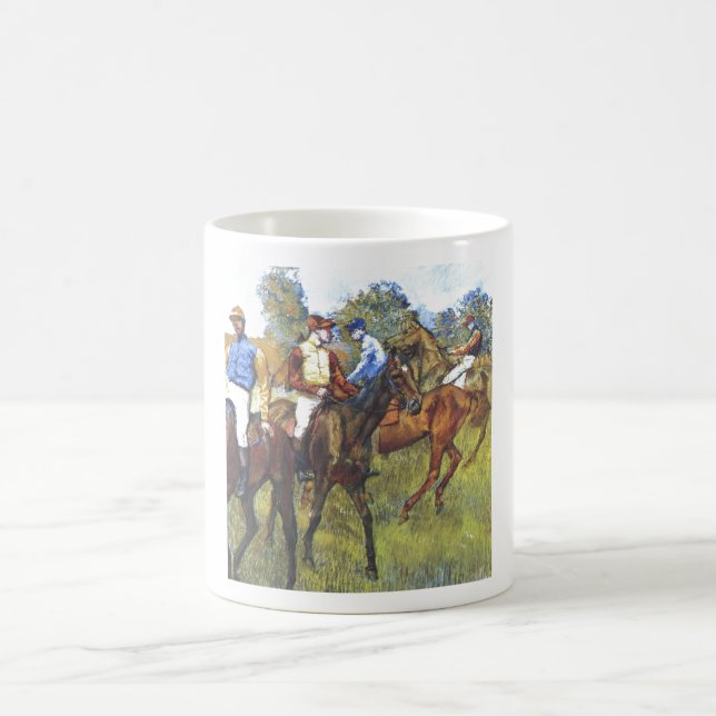 Mug Edgar Degas - arbres Rennpferde de jockey de (Centre)