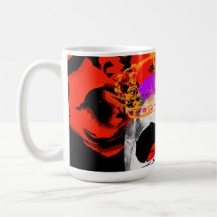 Mug Edgy King Skull Crown n'Rose