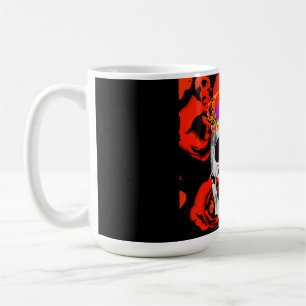 Mug Edgy King Skull Crown n'Rose