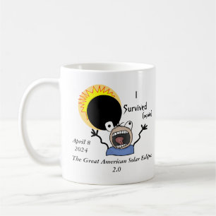 Mug Édition de survie de l'éclipse solaire 2024