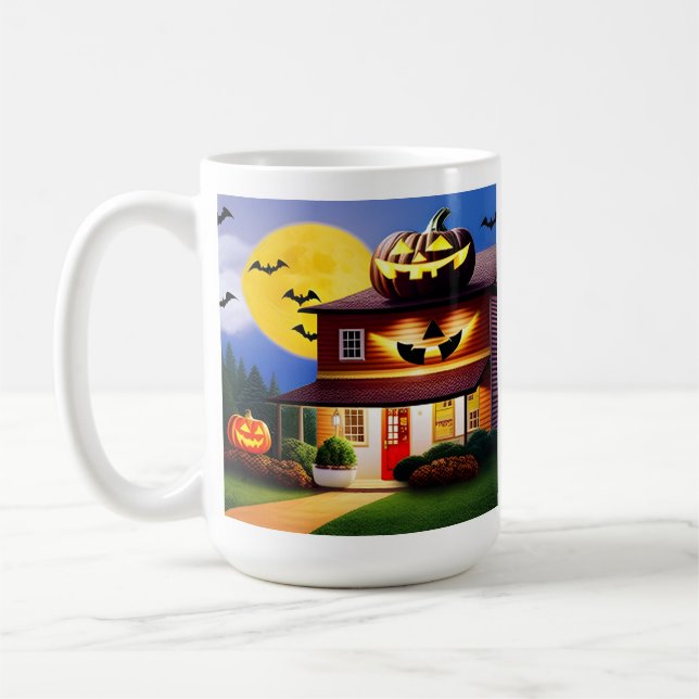 Mug Édition Halloween - Vrac de café blanc (Gauche)