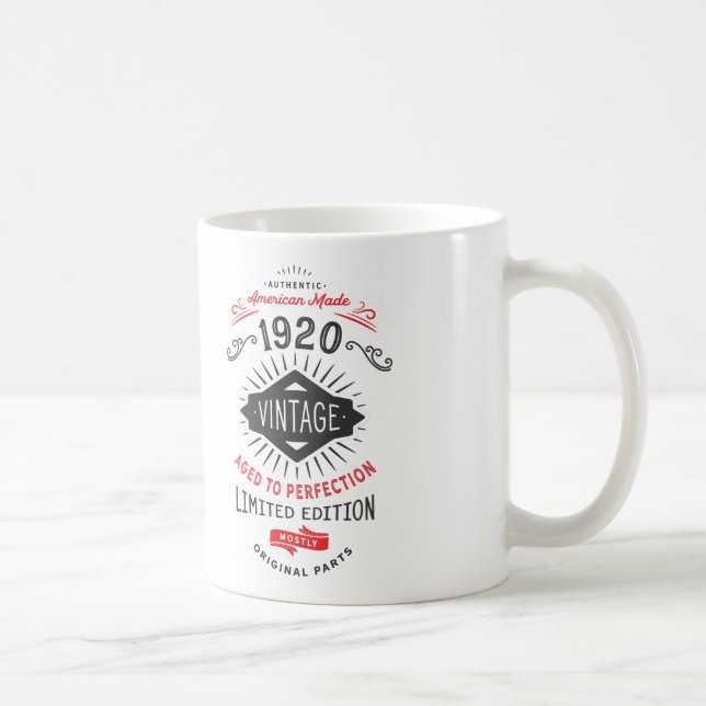 Mug Édition limitée 100e anniversaire Né en 1920 (Droite)