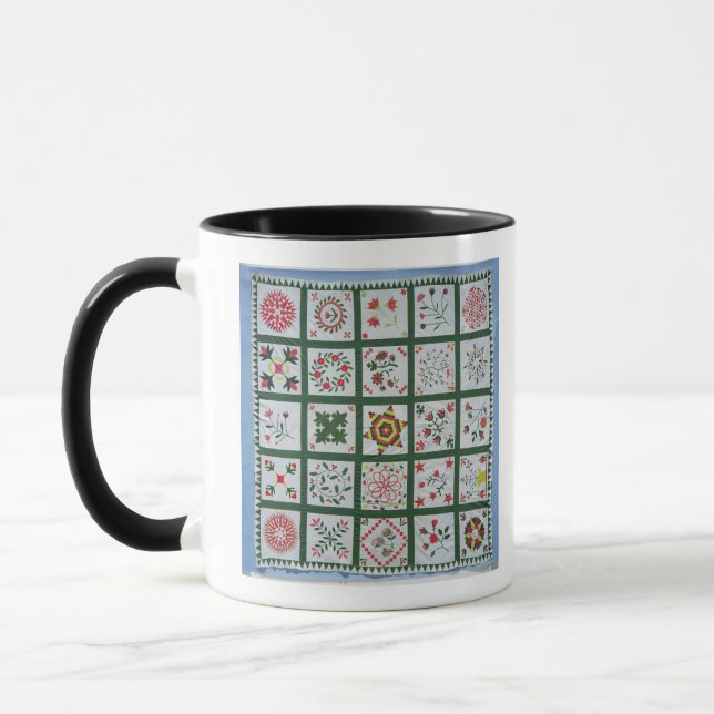 Mug Édredon d'album avec des fleurs de saison, 1844 (Gauche)