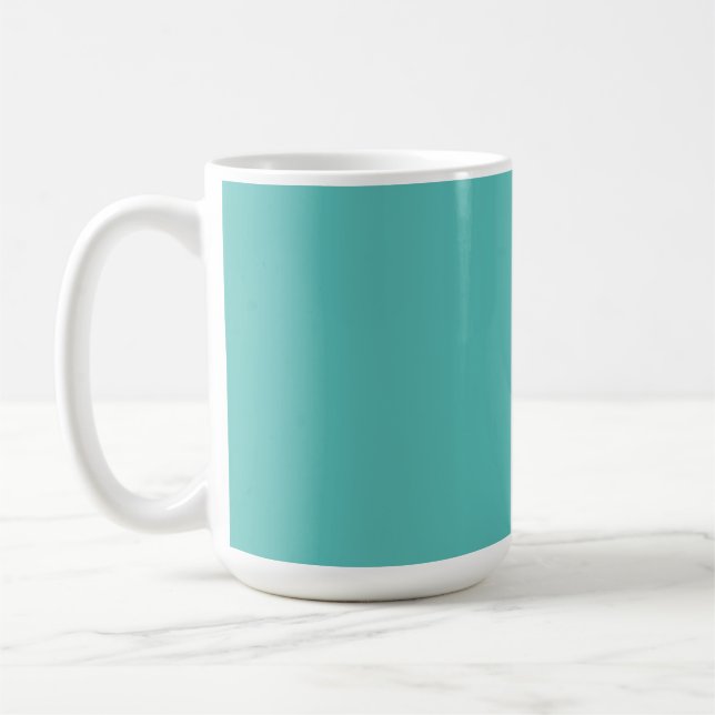 Mug Eeucalyptus pastel bleu turquoise (Gauche)