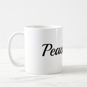 Mug Effet de désintégration de la paix - Typographie -