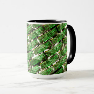 Mug Effet de mur vert clair et bulles blanches?