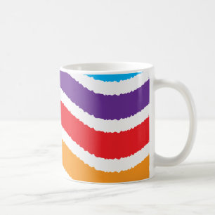 Mug Effet de papier tordu personnalisé coloré