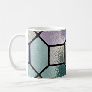 Mug Effet de vitrail en mosaïque pastel doux