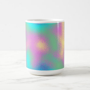 Mug Effet d'huile métallique arc-en-ciel Unicorne