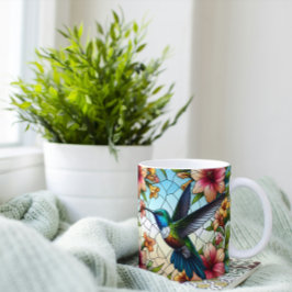 Mug Effet Élégant en verre de colibri
