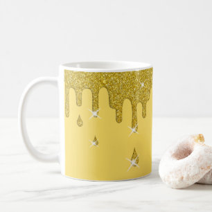 Mug Effet Parties scintillant or et étincelles