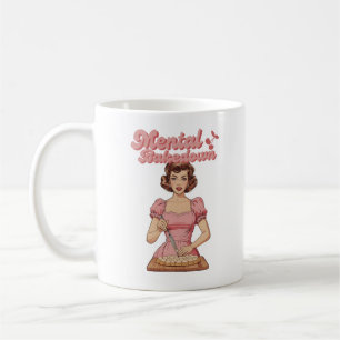 Mug “Effondrement Mental” Drôle Femme Au Foyer Rétro