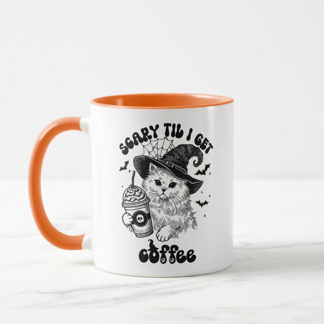 Mug Effrayant Café Lover Drôle Halloween (Gauche)