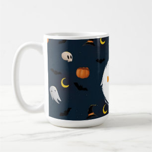 Mug Éffrayant Cute Bleu foncé Joyeux Fantôme d'Hallowe