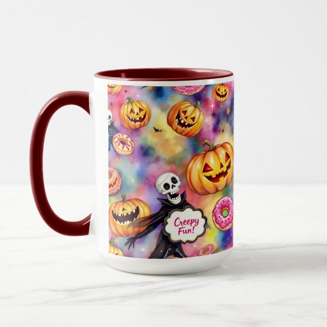 Mug Éffrayant Fun, Halloween, par Natasha Us (Gauche)