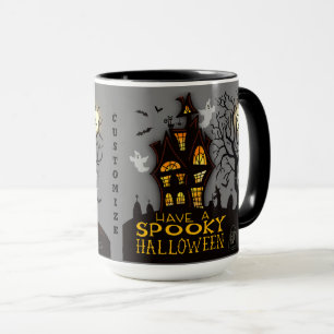 Mug Éffrayant Halloween Ghosts Haunizable Maison perso