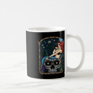 Mug Éffrayant Halloween Punk Goth Crâne sirène