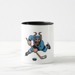 Mug Éffrayant Krampus Jouer Hockey sur glace Sport