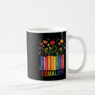 Mug Égalité Aimer Paix Et Douceur Livre Fleurs Lgbt