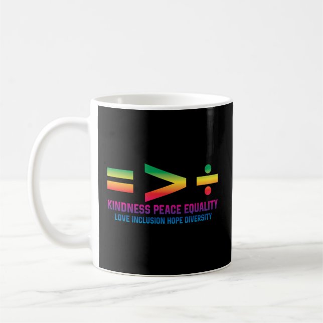 Mug Égalité de justice sociale supérieure à la divisio (Gauche)