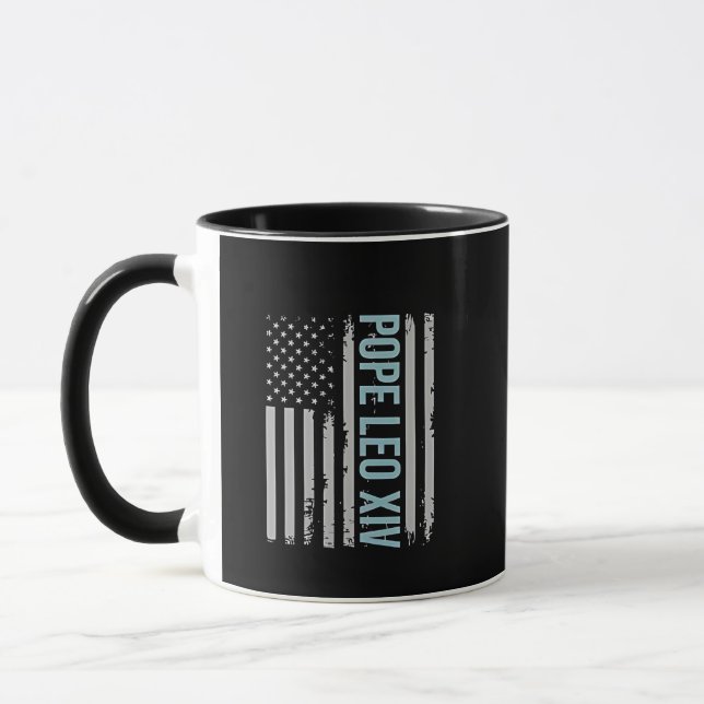 Mug Église catholique américaine du pape Léon (Gauche)