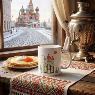 Mug Église orthodoxe russe minimaliste 