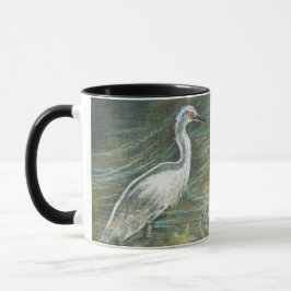 Mug Egret Bird Water Art