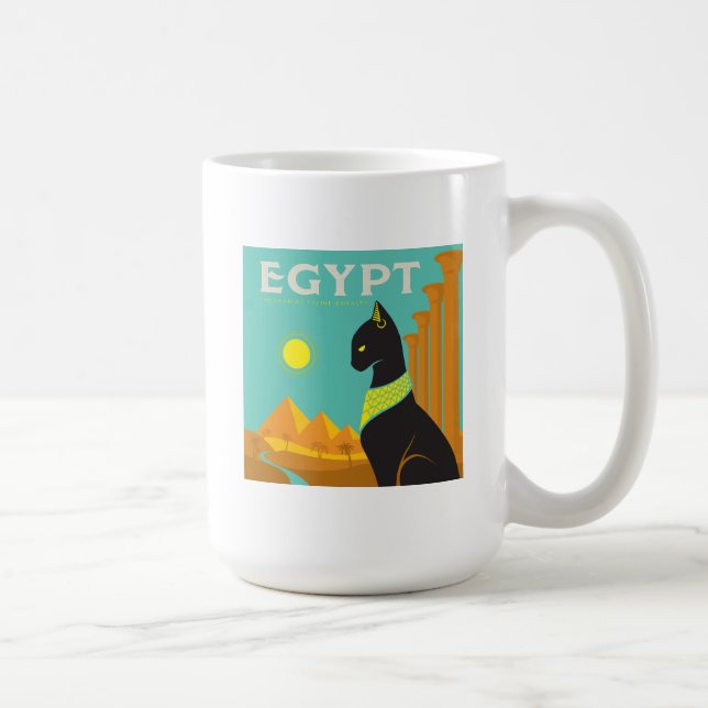 Mug Égypte | Terre du Pourcentage Feline (Droite)