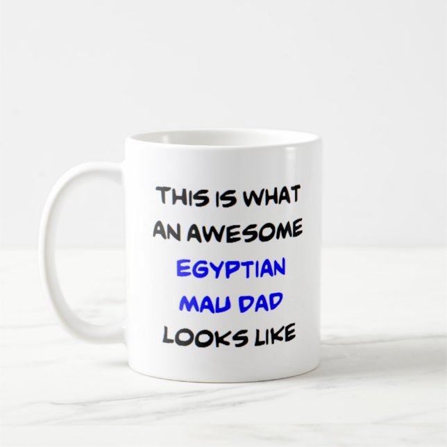 Mug egyptian mau papa, génial (Gauche)