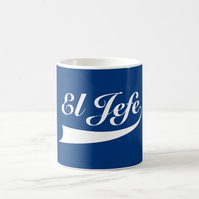 Mug EL Jefe dans le lettrage blanc (Centre)