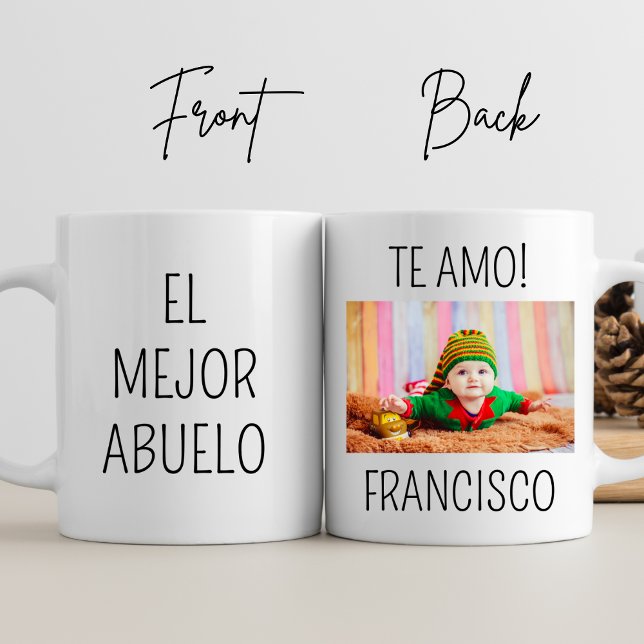 Mug El Mejor Abuelo Personnaliser Photo Grand-père Ann (Créateur téléchargé)