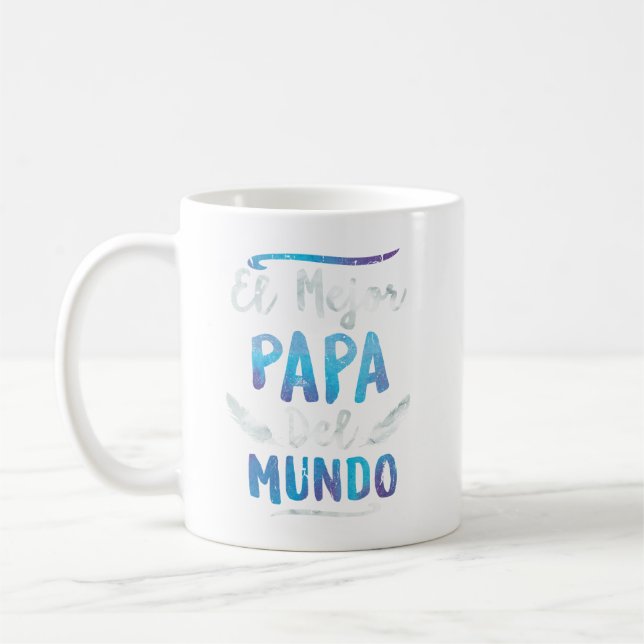 Mug El Mejor Papa Del Mundo Papa Fête des pères (Gauche)