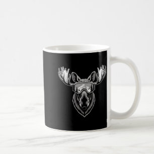 Mug Élan avec lunettes de ski skiant en snowboard hive