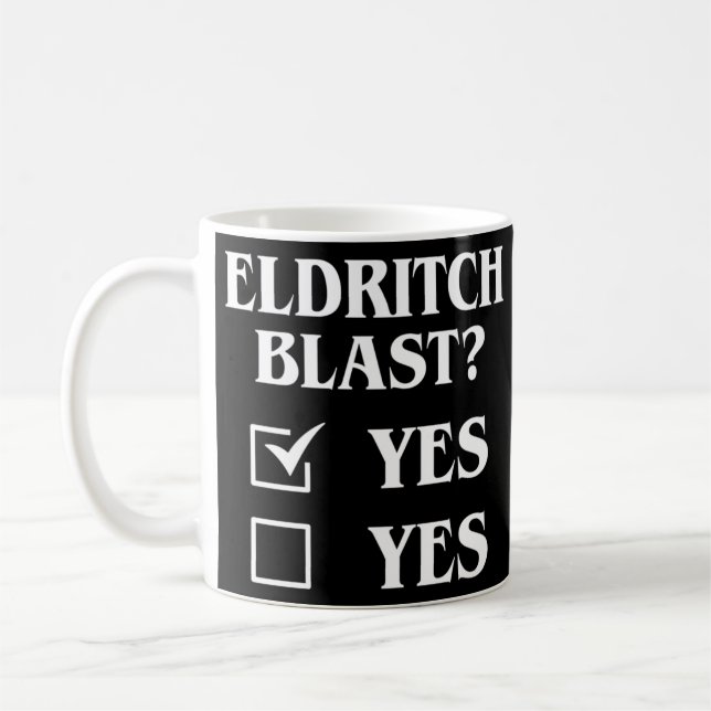 Mug Eldritch Blast Oui Oui Funny Tabletop RPG Meme (Gauche)