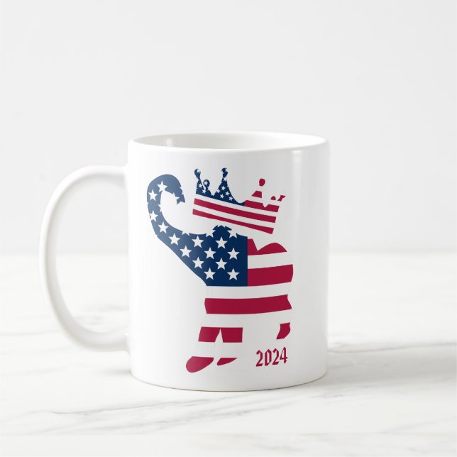 Mug Élection présidentielle américaine 2024 Eléphant r (Gauche)